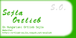 sejla ortlieb business card